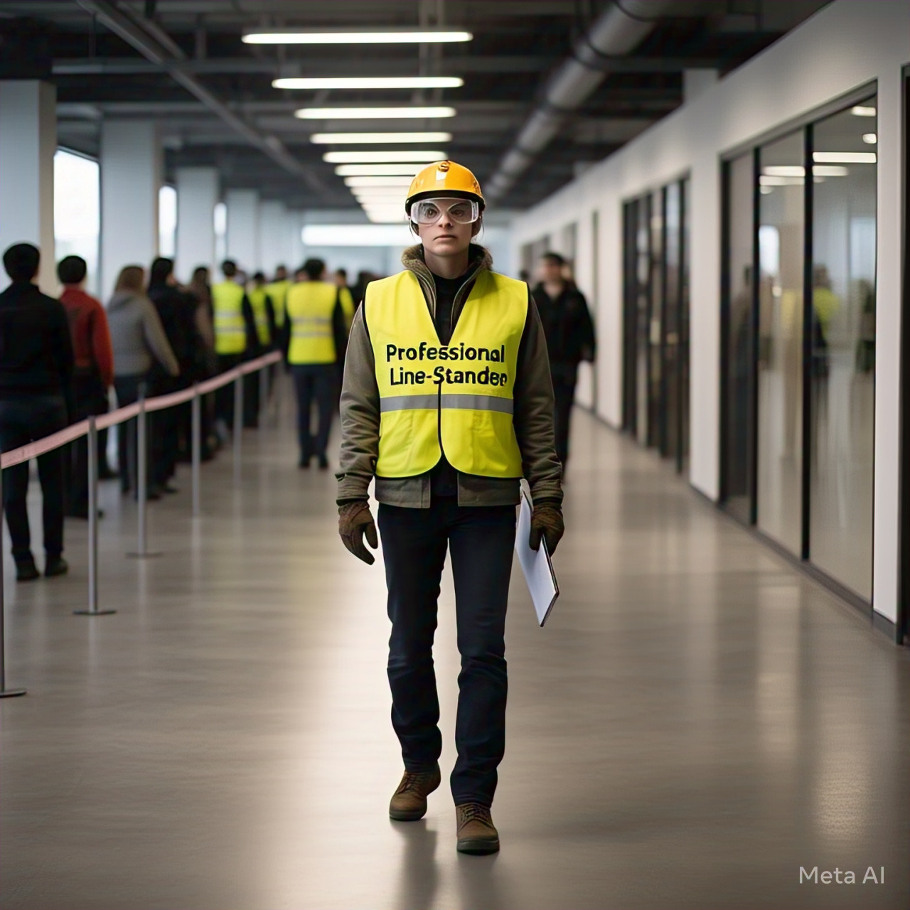 Професійний стоїть в черзі