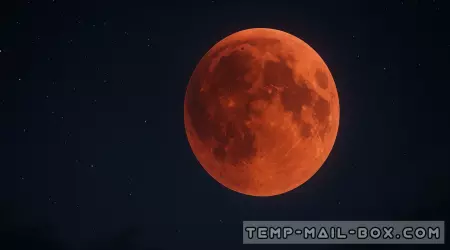 Редкое лунное затмение с красной Луной
